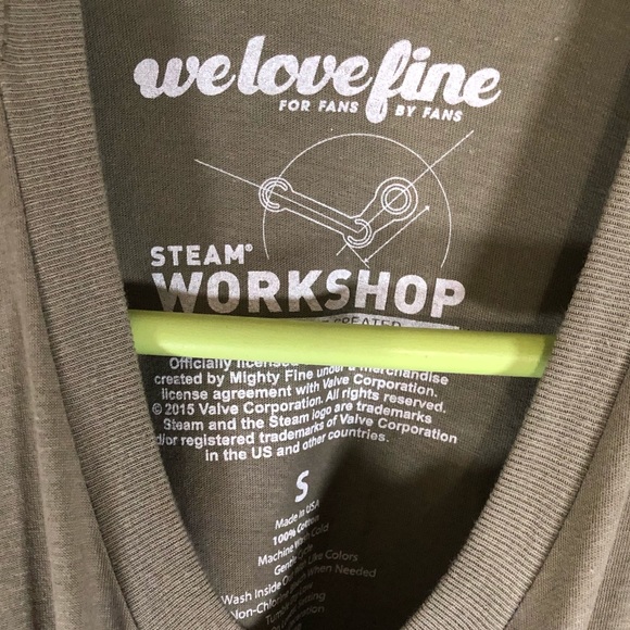 Dota 2 Ravaging Tidehunter Official Merch Tee T-Shirt Olive Green Gray Graphic - Picture 3 of 4